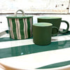 Cabana Stripe Platter Green