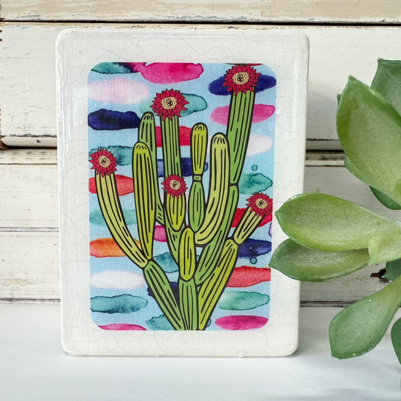 Mini Woodblock - Organ Pipe Cactus