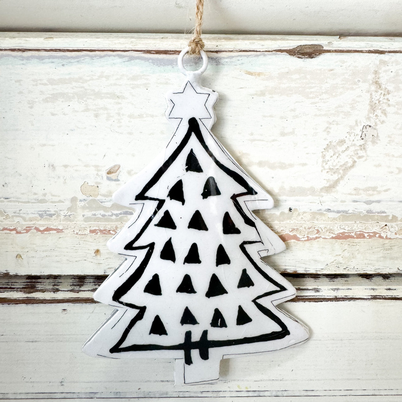 Black/White Xmas Tree Decoration