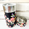 Tea Canister Hanayose Black