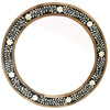 Black & White Daisy Inlay Mirror