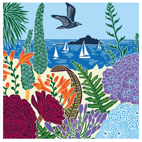 Gull & Sailboats Card