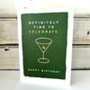 Martini Birthday Card