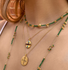 Tourmaline Cross Necklace