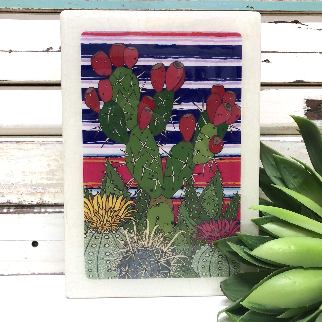 Maxi Woodblock - Cactus Patch