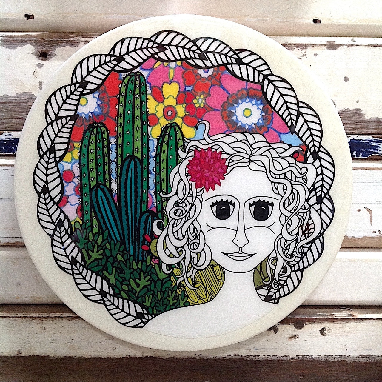 Desert Goddess Woodblock