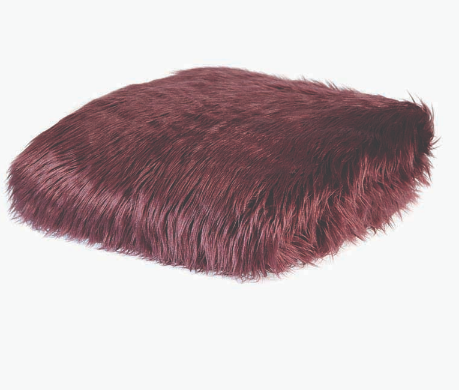 Kashmir Claret Faux Fur Throw