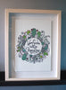 Warm Sunshine Mandala Print - A4 Shadow Framed