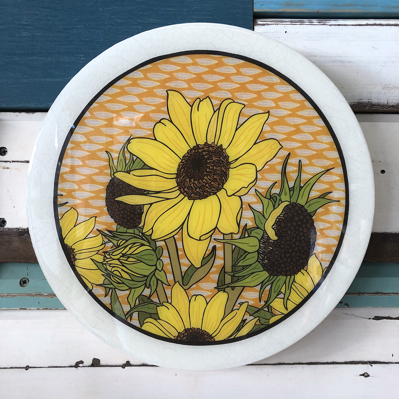 Roundy Woodblock - Sunflower