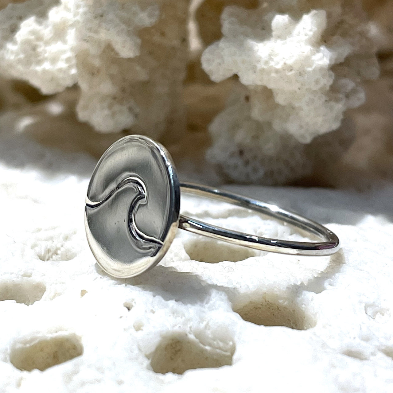 Wave Stamp Ring