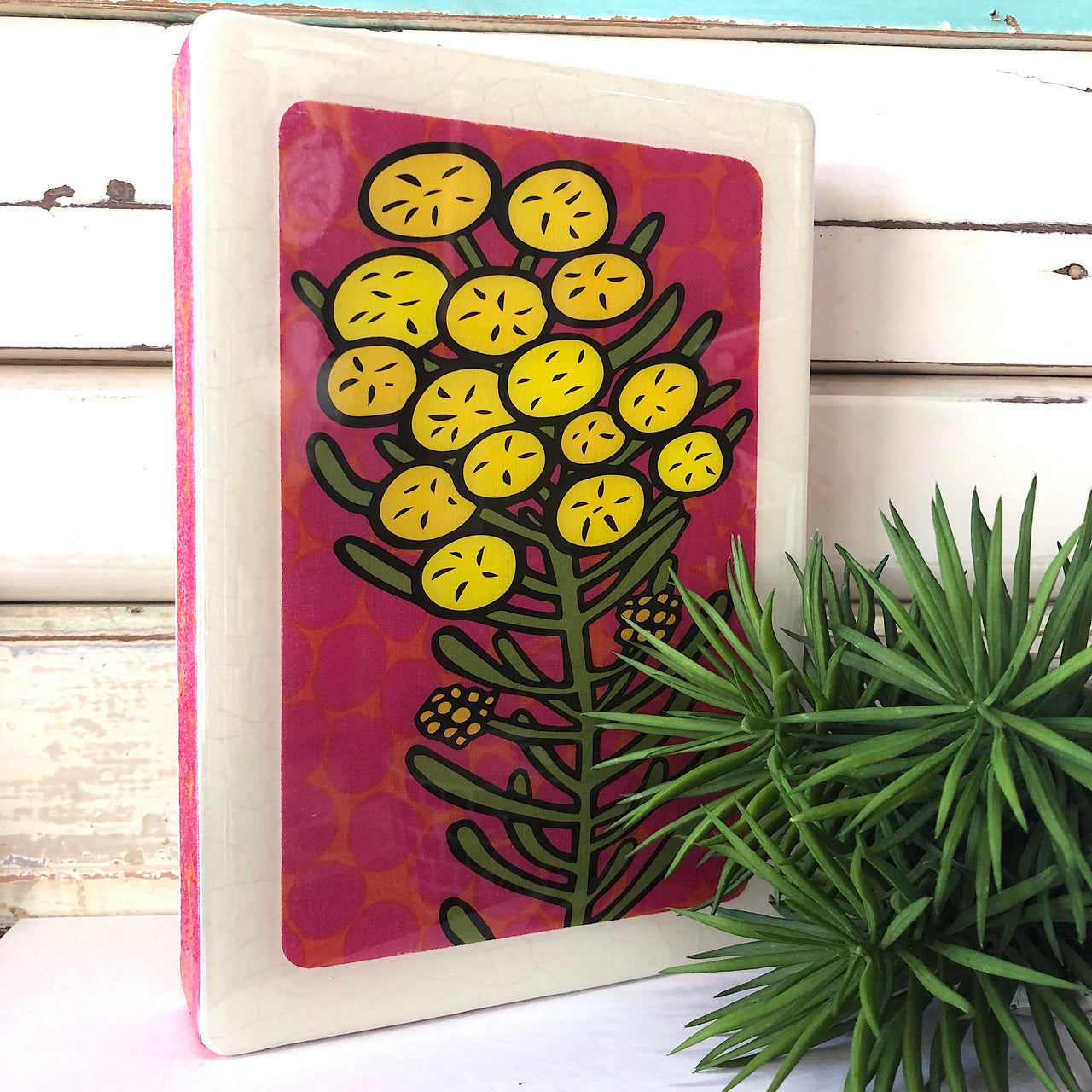 Medi Woodblock - Wattle