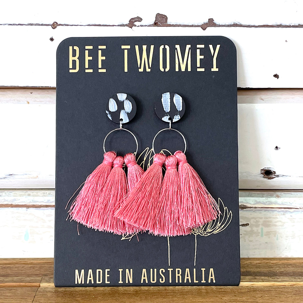 Subiaco Drop Earrings - Dusty Pink