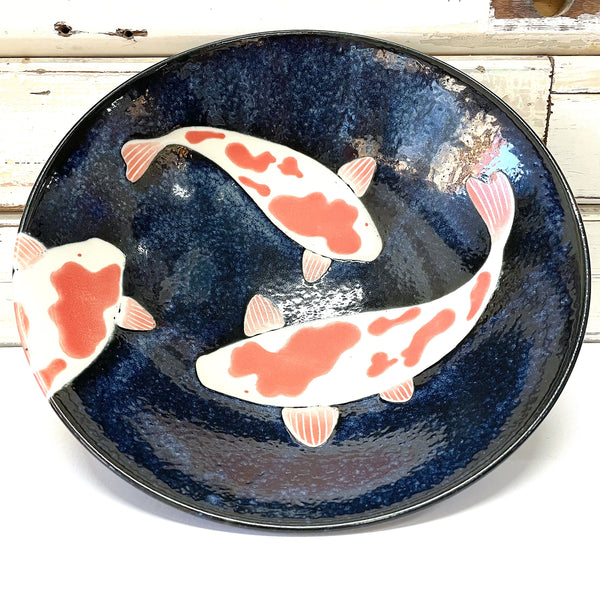 Aizome Koi Carp Large Bowl