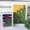 Medi Woodblock - Cactus Sunrise