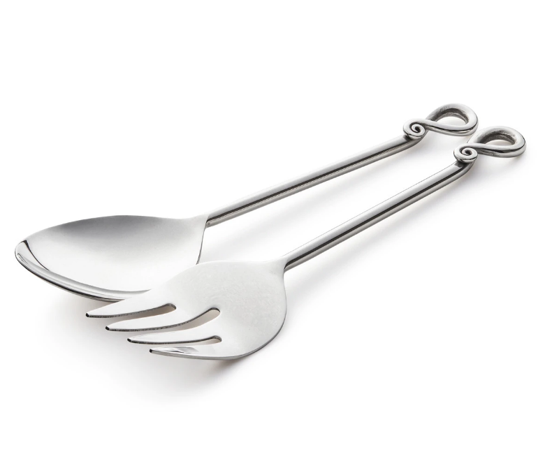 Knotted Salad Servers - Fork and Spoon